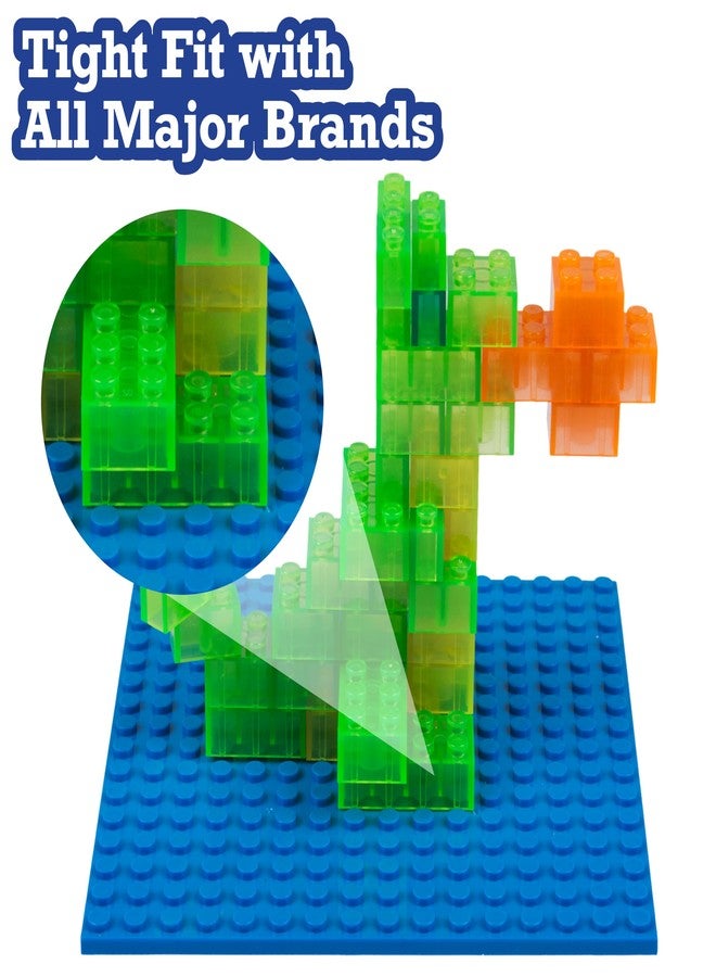 أس سي أس دايركت قواعد بناء كلاسيكية - مجموعة من 10 قواعد بناء زرقاء مقاس 5 بوصات × 5 بوصات - متوافقة مع جميع العلامات التجارية الكبرى - مثالية لطاولات الأنشطة وتعليم العلوم والتكنولوجيا والهندسة والرياضيات - هدية رائعة للأطفال في موسم الأعياد - Image 3